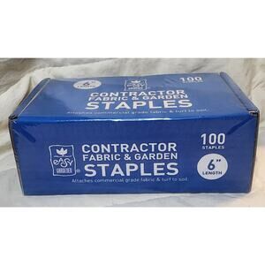 Easy Gardener 1 in. W X 6 in. L Garden 11 Ga. Staples 100 pk